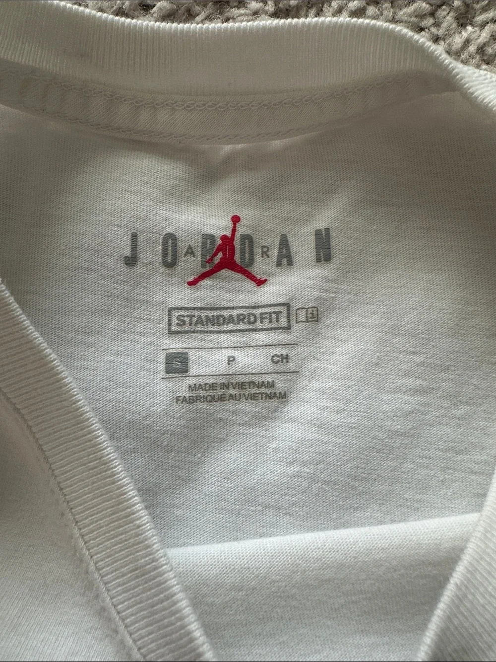 Jordan White Short Sleeve shirt